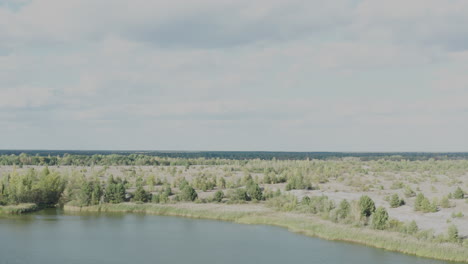 Ominous-scenery---toxic-waste-storage-site-"Sandy-Plateau"-and-Yanov-backwater