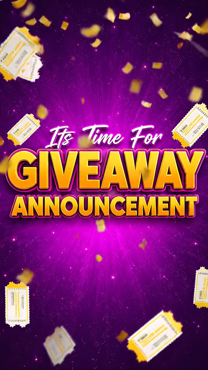 Motion graphic per l'annuncio del giveaway