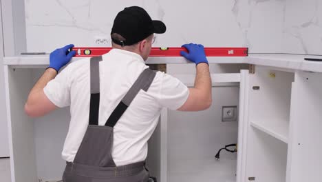 inspection of furniture using an electronic building level installation of accessories inspection of furniture using an electronic building level installation of accessories