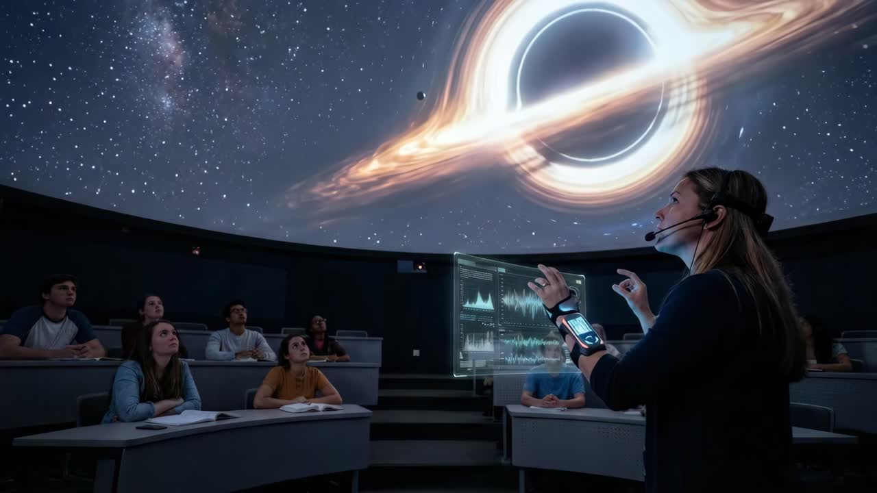 Planetaryumda Astronomi Dersi