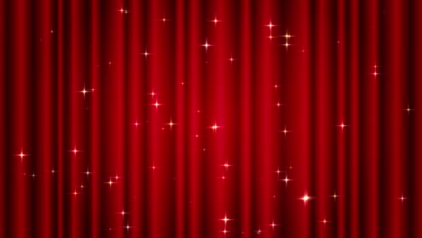 video of glittering curtain background (red)