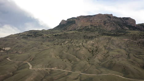 winding road through mountainous landscape