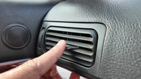 adjusting car air conditioning