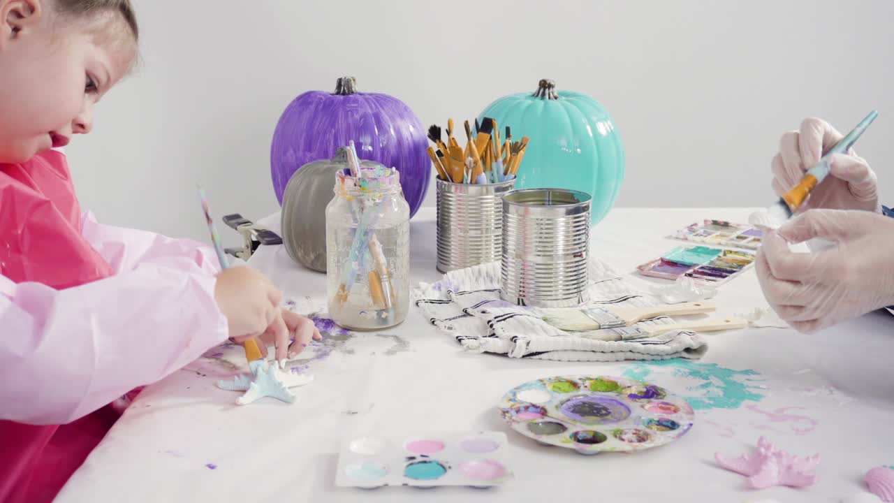 pintura de calabaza artesanal con pintura acrílica