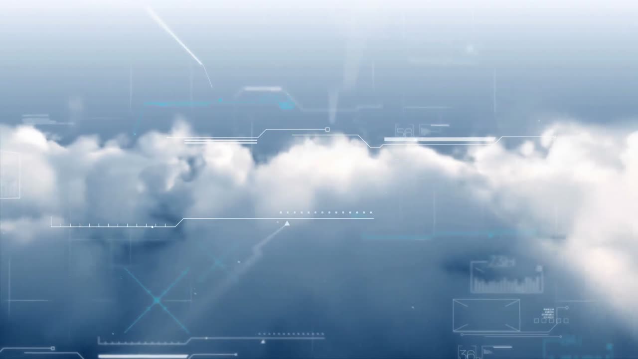 vídeo generado digitalmente de la pantalla de interfaz 4k