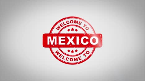 bienvenido a méxico diseño gráfico de sellos