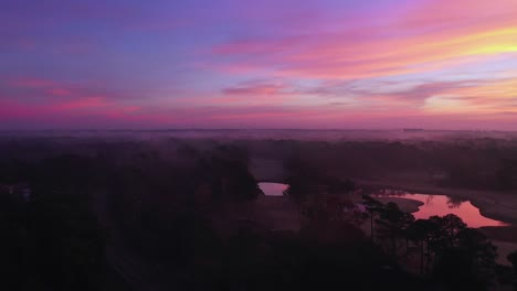colorful morning at point clear alabama golf course
