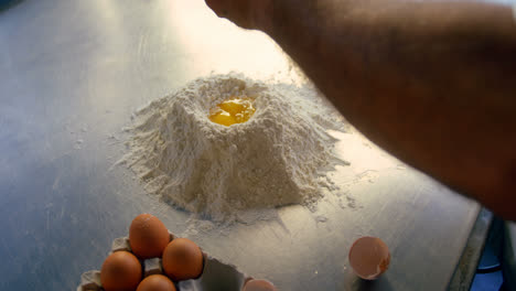 male chef  preparing food 4k