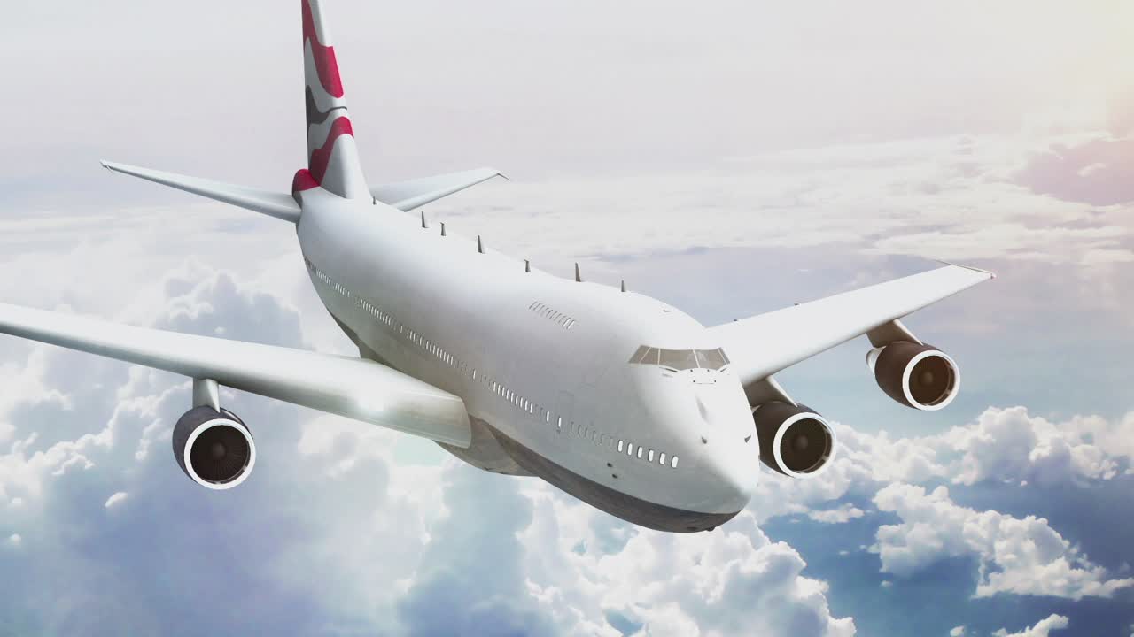 avión volando en el cielo