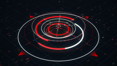 abstract futuristic hud interface