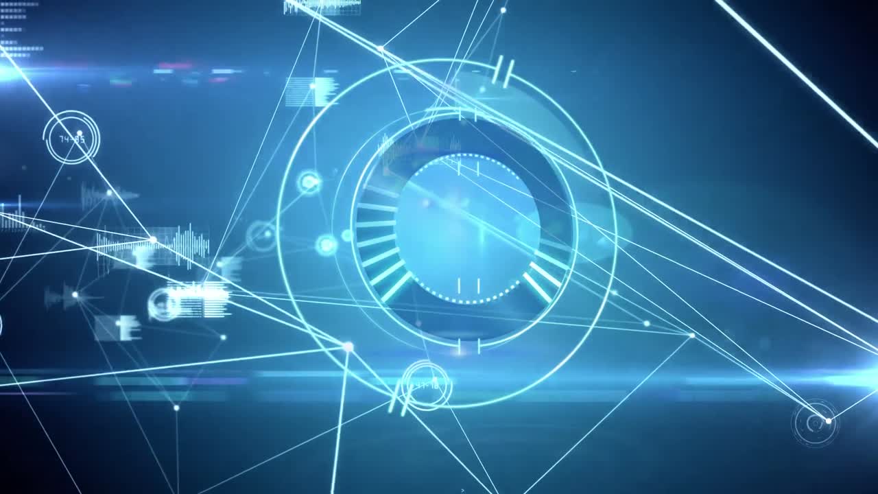 범위 스캐닝을 통한 연결 네트워크의 애니메이션