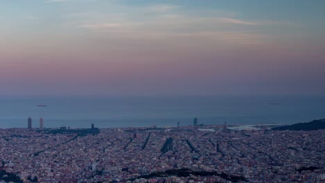 barcelona tibidabo sunset 4k 00