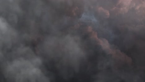 a powerful lightning strike, a demonstration of the power of nature