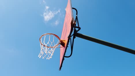 basketball hoop close up