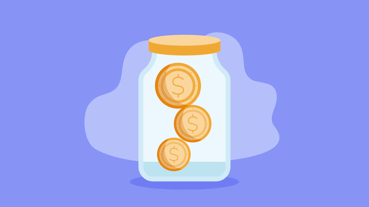 Saving Money in a Glass Jar