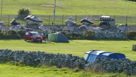 Campingplatz,-Gefilmt-In-Der-Gegend-Von-Barmouth,-Llanaber-Und-Gwynedd-In-Nordwales