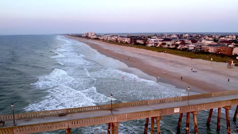 aerial pullout from wrightsville beach nc, north carolina