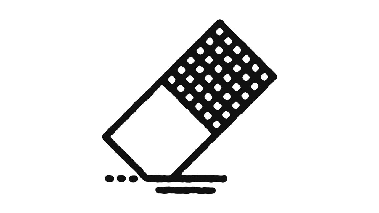 imágenes de animación del icono del borrador y canal alfa