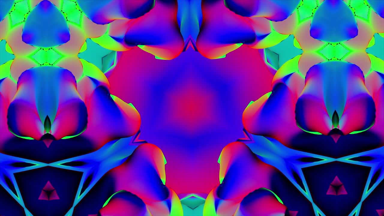 patrón de caleidoscopio psicodélico abstracto