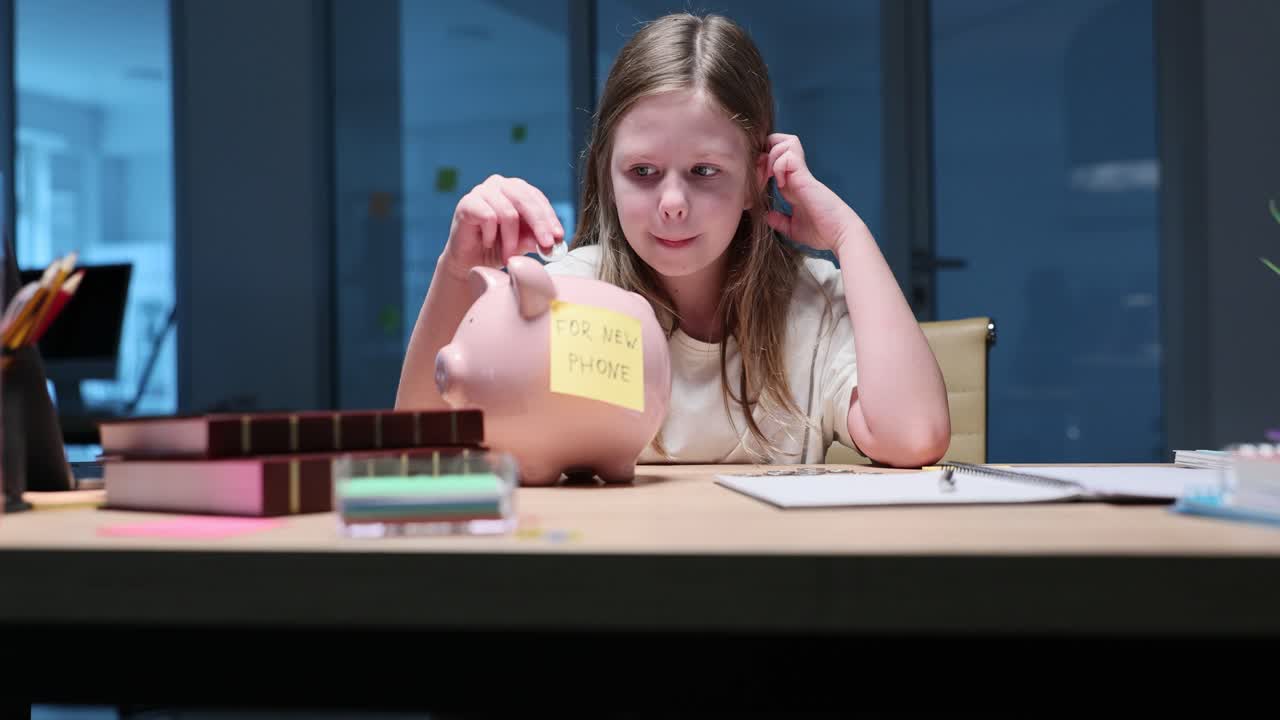 Girl Saving Money for a New Phone