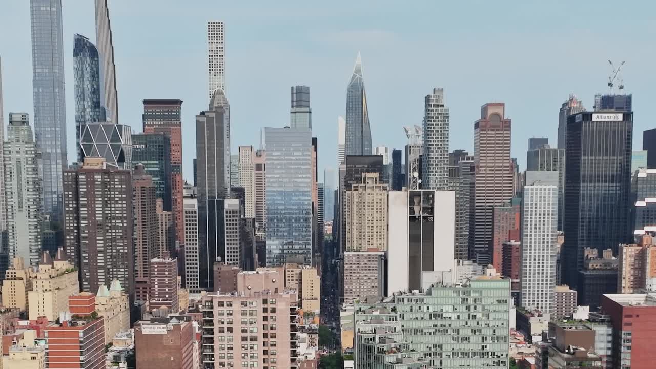 Stunning aerial view of New York City showcasing modern architecture