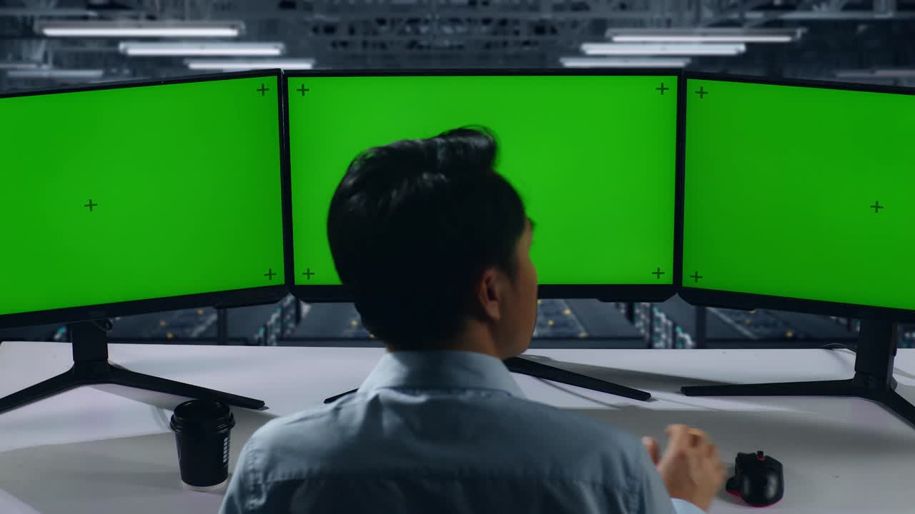 서버 에서 일하는 사람