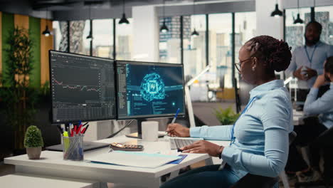 equity analyst uses ai for earnings research to assess stock market value