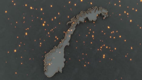 norway map background 4k
