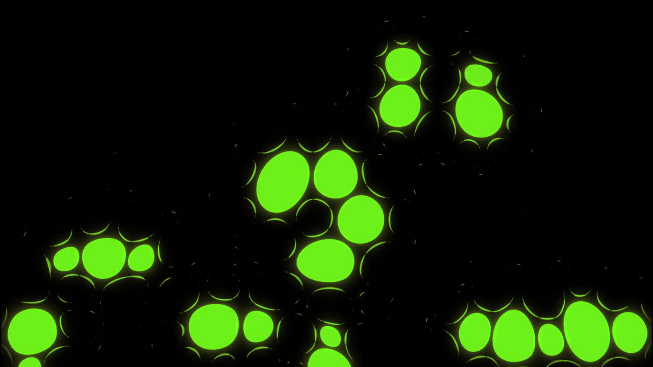 추상적인 녹색 원 패턴