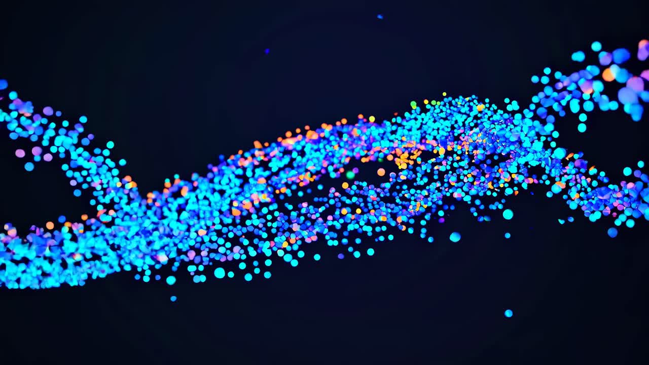 Abstract Colorful Particle Stream