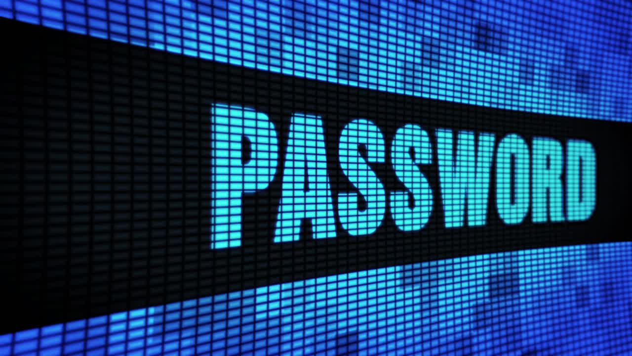 Password Display on LED Screen