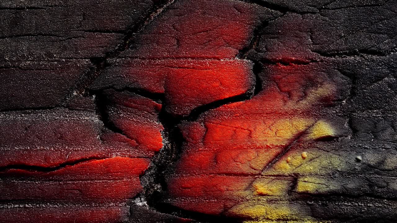 불타는 나무 텍스처. 가까이 가세요.