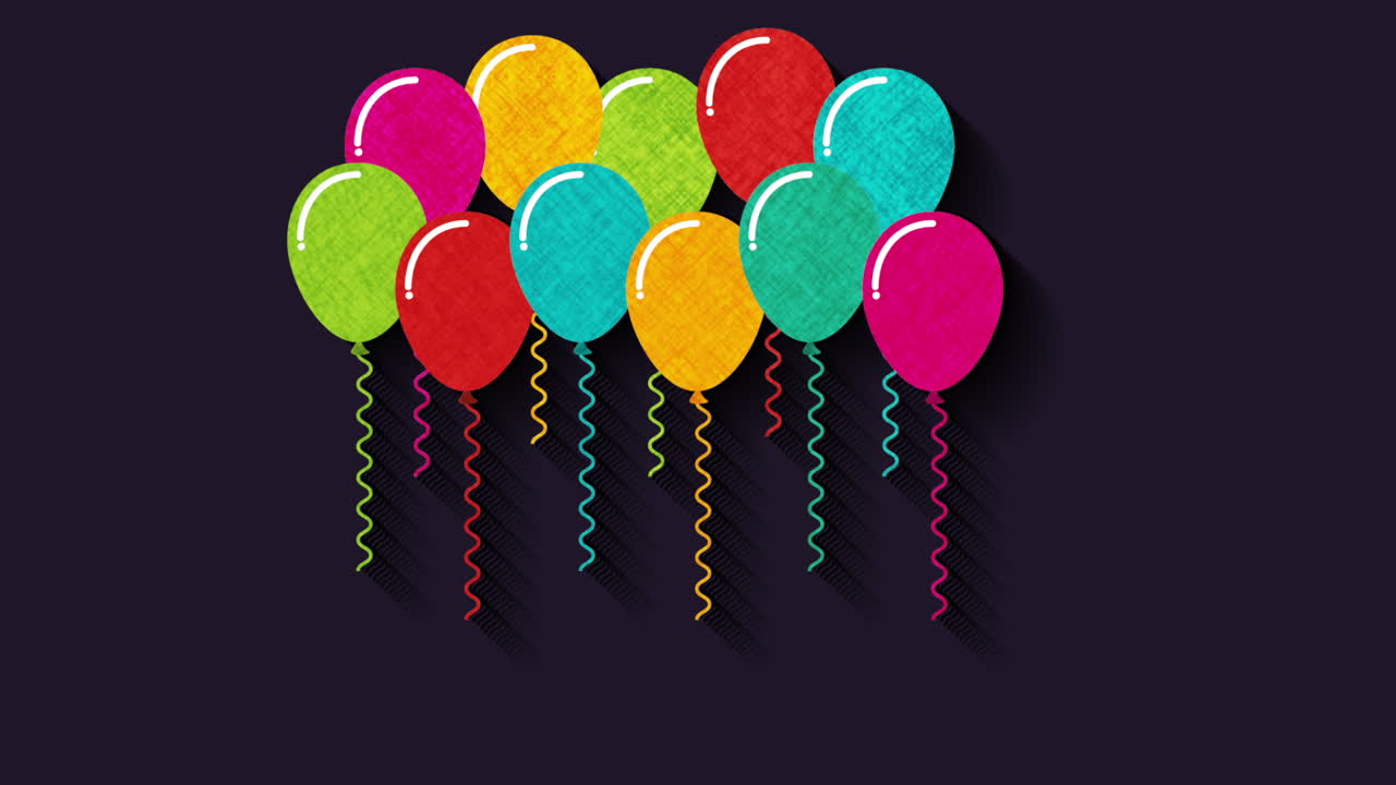 diseño de fiestas de globos, animación de video