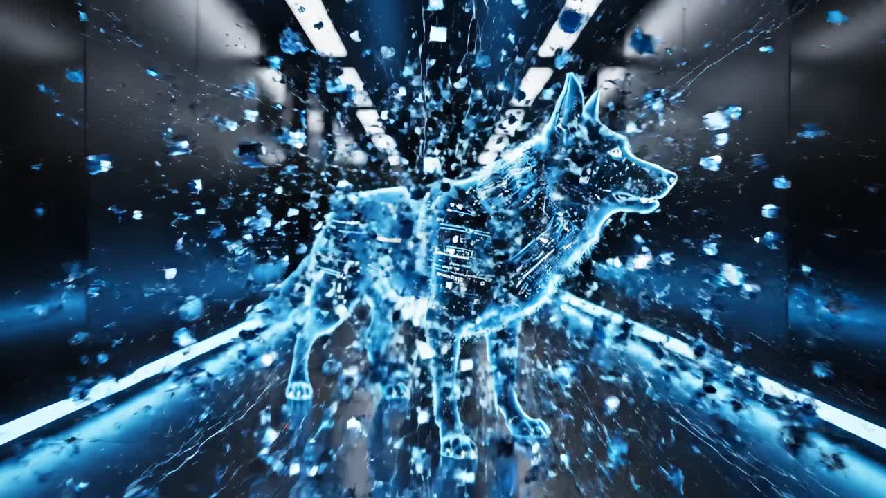 Futuristic Digital Dog