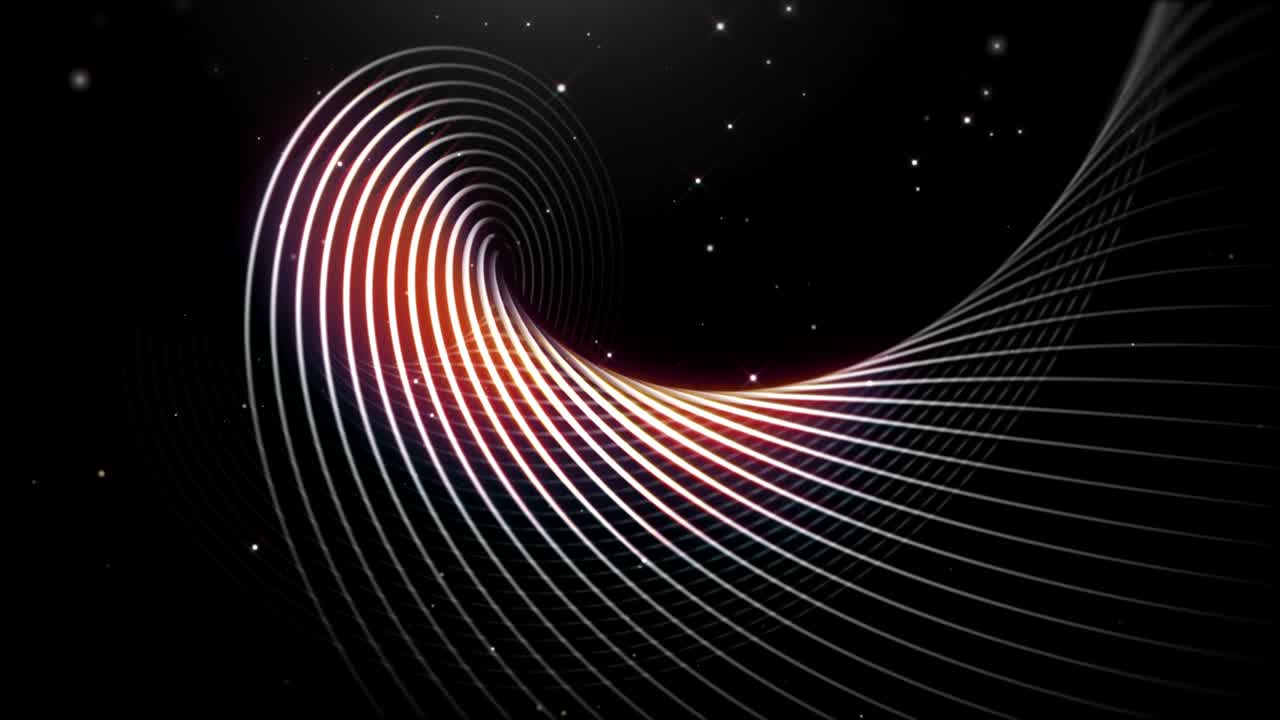 Movimento in loop di fili neri