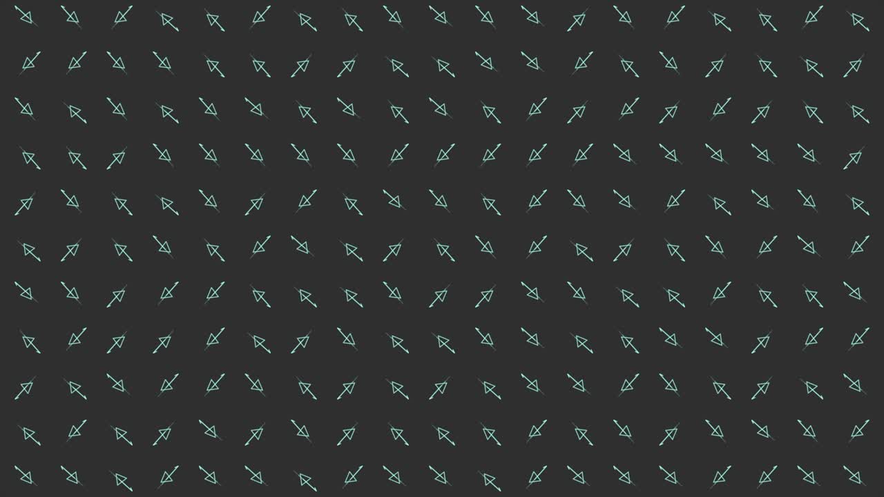 Teal Triangles Pattern on Dark Background