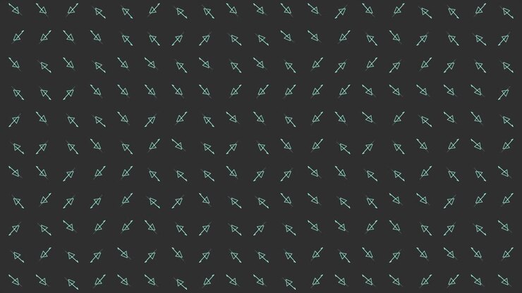 Teal Triangles Pattern on Dark Background