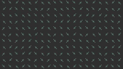 Teal Triangles Pattern on Dark Background