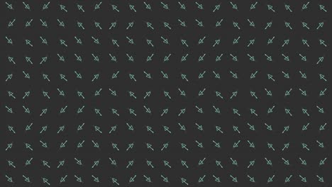 teal triangles pattern on dark background