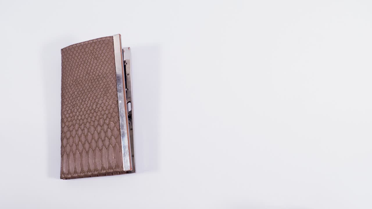 지갑은 100달러 지폐를 잡습니다.