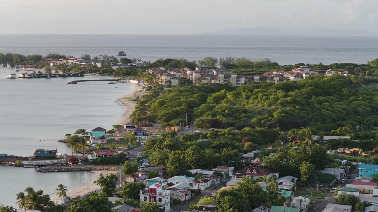 Ripresa cinematografica aerea di Gros Islet