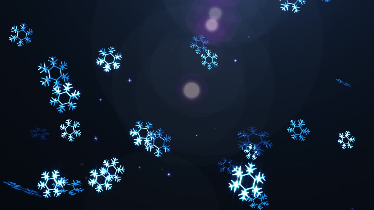 Snow flake loop animation