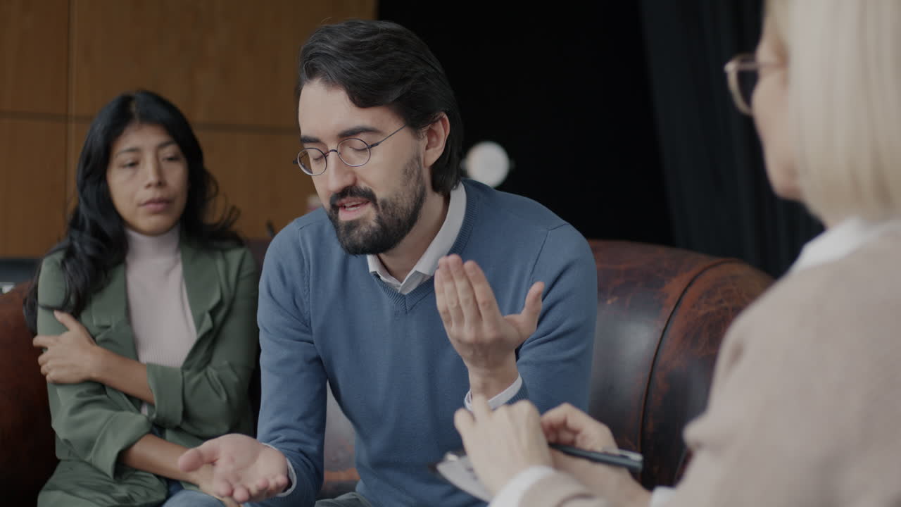 sesión de terapia de pareja