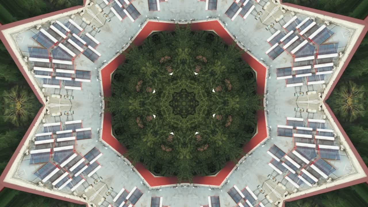 la ciudad verde de mumbai por la mañana caleidoscopio