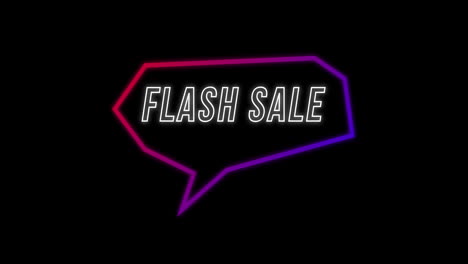 Flash-Sale-advertisement-in-Retro-Eighties-concept