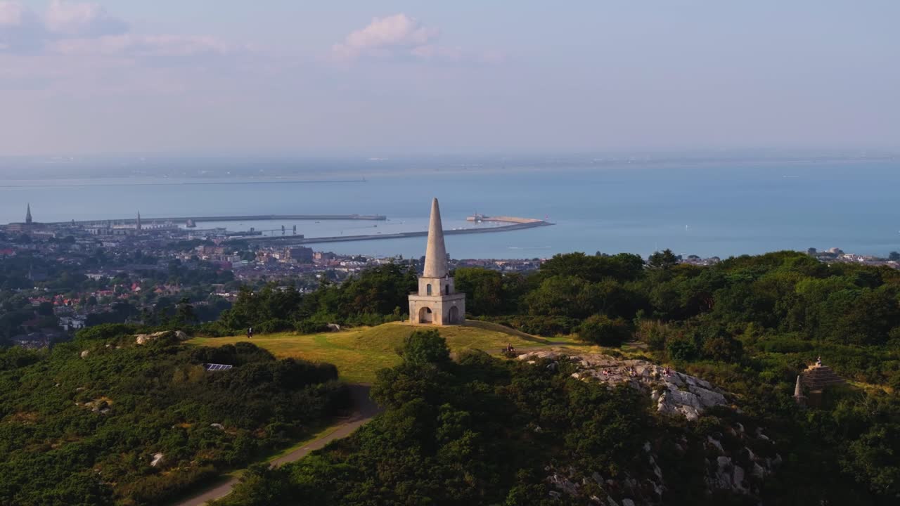 4K Cinematic Drone Footage of the Obelisk in Killiney Hill, Co.Dublin - Ireland 32