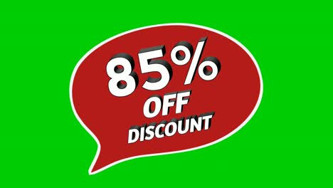 sale discount 85% percent stickers animation motion graphics