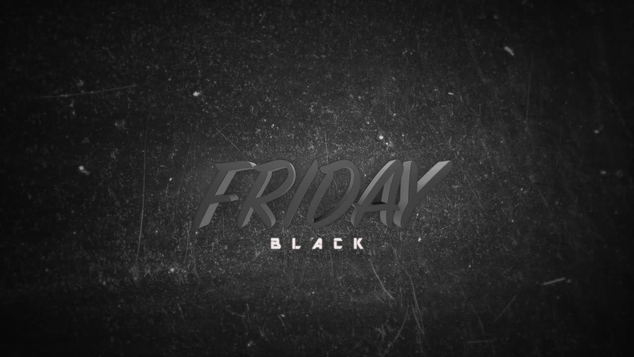 viernes negro monocromático en degradado negro