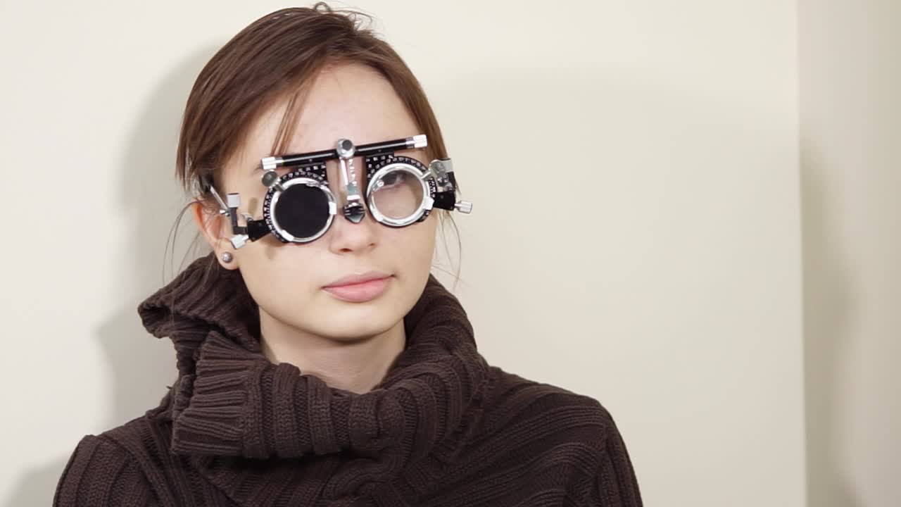 examen ocular con phoropter