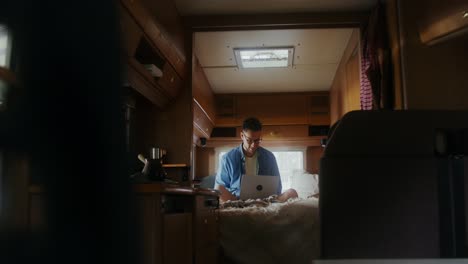 couple in an rv